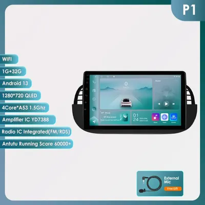 Image de Autoradio - Autoradio - Lecteur multimédia - Système audio pour voiture - Écran tactile de 9 pouces - Android 13