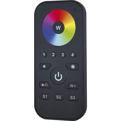 Produktbild von MCLED RF-Fernbedienung RGBW 4 Kanal schwarz inkl. Wandhalterung