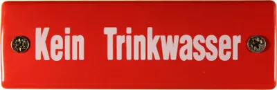Produktbild von Eisenbahn Schild Kein Trinkwasser