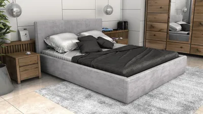 Obrázek produktu pro Postel LINCOLN 120x200 šedá s úložným prostorem - manšestr - LINCOLN 86