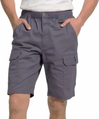 Obrázek produktu pro WORK IDEA Pánské pracovní kraťasy Montážní kraťasy Šedé M