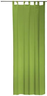 Produktbild von Vorhang grün 140x245 cm transparent Schlaufen Gardine Organza Dekoschal