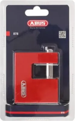 Produktbild von ABUS 878/70 Stahlstift-Vorhängeschloss (Monoblock), kunststoffummantelt, 4 schlüssel