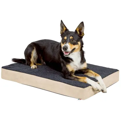 Produktbild von Kerbl Matratze Memory-Foam (Farbe Beige/Anthrazit, L x B x H 115 x 75 x 8 cm)