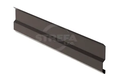 Zdjęcie produktu dla Listwa maskująca RS 100, 3 mm, lakier cynkowy, RAL 8017 brązowy