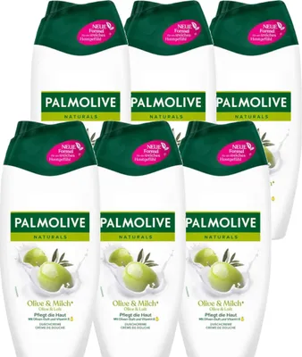 Immagine prodotto di Palmolive crema doccia oliva e latte idratante 250ml confezione da 6 pezzi
