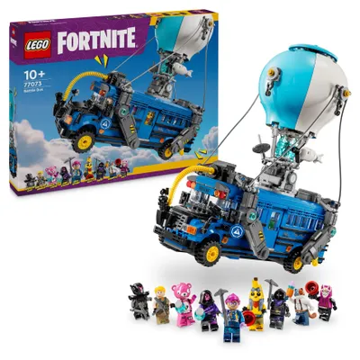 Produktbild von LEGO Fortnite Schlachtenbus, Spielzeug zum Videospiel mit Minifiguren, Geschenk für Gaming Fans ab 10 Jahren, Fahrzeug Bauset für Kinder, Kreatives Geschenk zum Geburtstag oder zu Weihnachten 77073