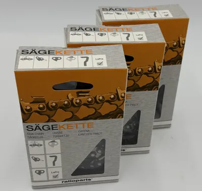 Produktbild von 3x Sägekette 325", 1,5 mm, Halbmeißel, 64 TG, Ersatzkette