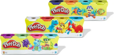 Produktbild von Hasbro B6510, Knetmasse, Blau, Grün, Pink, Violett, 4 Stück(e), 4 Farben, 2 Jahr(e), Junge/Mädchen