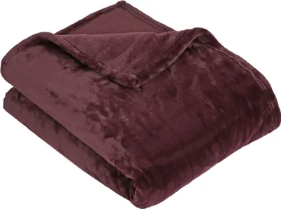 Produktbild von Kuscheldecke super flauschig, 220x240 cm, dunkelrot (bordeaux), 100% Polyester