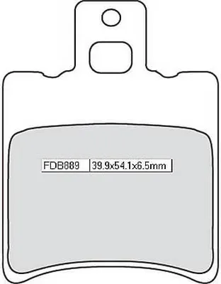 Image de Plaquettes de frein, cpl. FERODO FDB889EF