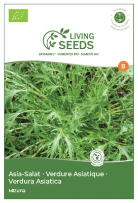 Produktbild von Asia Salat Mizuna 5.6g Saatgut von Living Seeds