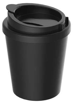 Image de Tasse à café PremiumPlus Coffee Mug 250 ml - Tasse à café en plastique à double paroi avec couvercle de fermeture,  Germany, pour les déplacements - Noir