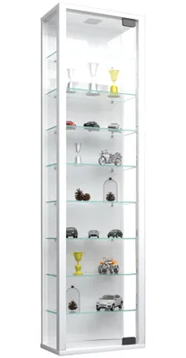Produktbild von VCM Wandvitrine Hängevitrine Glasvitrine Wand Schaukasten Vitrine Glas Stano Maxi Weiß