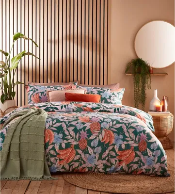 Immagine prodotto di Furn - Floral - Set di biancheria da letto "Cypressa" RV2881 (king size) (verde giada)