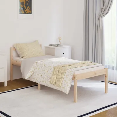 Produktbild von The Living Store Seniorenbett 90x200 cm Massivholz Kiefer