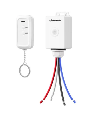 Produktbild von DEWENWILS Funkschalter Außen mit Fernbedienung, 230V, 3000W Kabellos, inklusive Batterie