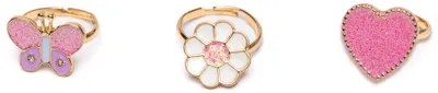 Immagine prodotto di Anelli regolabili per bambini Wonderland Tin - Taglia unica - Rosa | by Great Pretenders