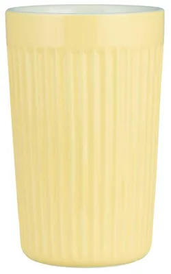 Produktbild von IB Laursen Cafe Latte Becher Groß Mynte LEMONADE Gelb Keramik Tasse 375ml