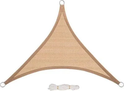 Immagine prodotto di Telo ombreggiante triangolare, marrone, 3,6 x 3,6 x 5,1 m, resistente