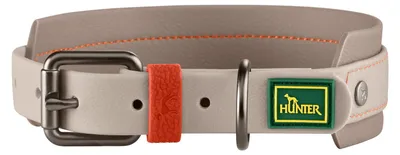 Produktbild von HUNTER Hundehalsband Havanna MINI, Farbe: Greige, Strukturgewebe mit Kunststoffu