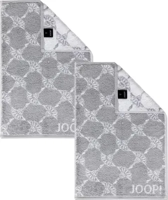 Produktbild von 2 Stück Joop! Gästetuch Cornflower 1611-76 Silber 30x50