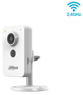 Produktbild von Dahua IPC-K1430KP-STW-0280B-EUR WLAN Cube 4MP PoE Wi-Fi Lautsprecher Alarm I/O