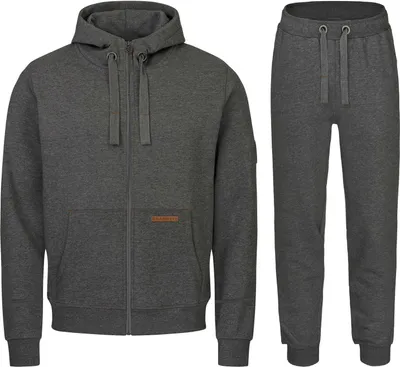 Produktbild von Kuscheliger Jogginganzug Herren leather edition (2-tlg) mit Kapuze Baumwolle