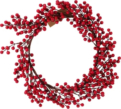 Immagine prodotto di Ghirlanda natalizia di sorbo grande - decorazione, 50 cm, rosso