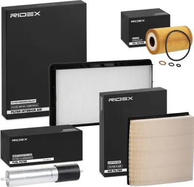 Produktbild von RIDEX Filterset Inspektionspaket Filtersatz für BMW 3 Limousine (E36) 3 Coupe (E36) 3 Cabrio (E36) 3 Touring (E36)