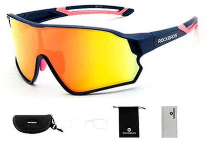 Zdjęcie produktu dla Okulary rowerowe Rockbros 10134PL polaryzujące - niebieskie