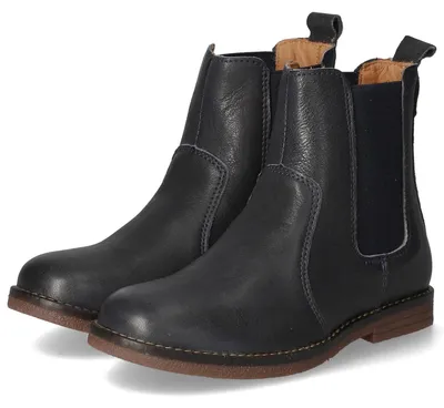 Image de Bisgaard - Bottines pour enfants, bleu, en cuir lisse, taille 31