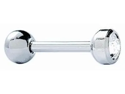 Produktbild von Erstohrstecker zum Stechen im Knorpelbereich System 75 weiß 3 mm Studex