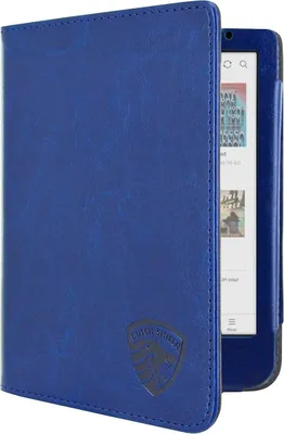 Produktbild von Dutch Shield - Luxe Case Hülle für das Tolino Shine Ebook - Klapphülle Ereader Schutzhülle Cover Blau