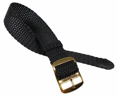 Produktbild von Ersatzband Perlon / Textil Durchzugsband schwarz 22865G, Stegbreite:18mm