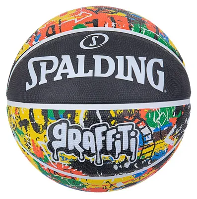 Produktbild von Spalding Regenbogen Graffiti Größe 7 Gummi Basketball