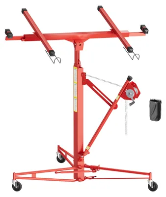 Produktbild von Wiltec Plattenheber Multi-drive bis max. 68 kg, Plattenlift Höhe 140-340 cm und max. Breite 2,95 m mit Kettenantrieb, Trockenbau Montagehilfe