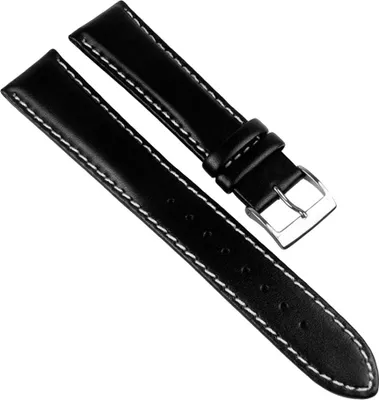 Produktbild von Casio Ersatzband Uhrenarmband Leder Band schwarz 20mm für WVQ-120LE OCW-130LE
