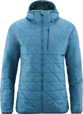 Hellblaue RedChili Me Jarle Jacket mit Kapuze und diagonalen Steppnähten