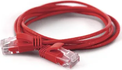 Obrázok produktu pre Wantec 7280, 25 m, Cat6a, U/UTP (UTP), RJ-45, RJ-45, Červená
