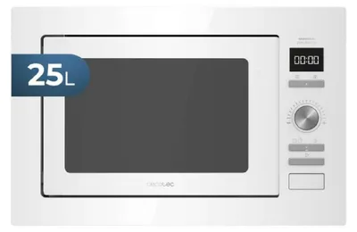 Productafbeelding van Inbouwmagnetron Cecotec GrandHeat 2590, wit, 900 W, 25 liter, met grillfunctie