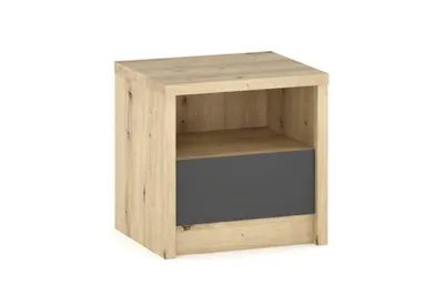 Obrázok produktu pre DOMICA sada 2 nočných stolíkov, artisan/sivá