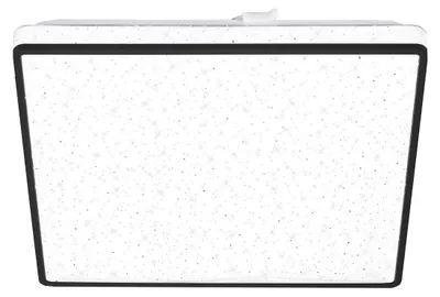 Productafbeelding van BRILONER LINO LED plafondlamp, sterrenmotief, achtergrondverlichting, zwart, 27 x 27 x 4,5 cm
