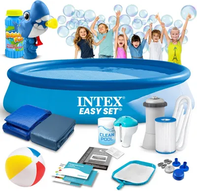 Obrázek produktu pro Zahradní expanzní bazén 366 x 76 cm 15v1 INTEX 28132 + bublifuk