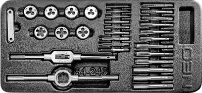 Obrázok produktu pre NEO TOOLS Závitníky a matrice, sada 31 kusov, vložky
