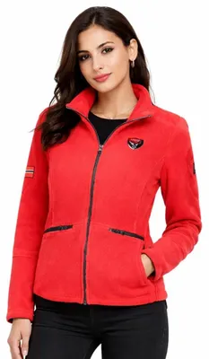 Zdjęcie produktu dla Bluza polarowa Geographical Norway Tisaline dla kobiet, czerwona (WZ7986F/GN-Red)