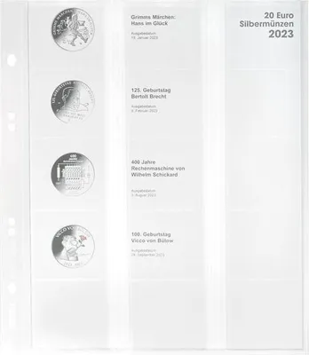Produktbild von Multi collect Vordruckblatt für 20 Euro-Silbermünzen Bundesrepublik Deutschland 2023