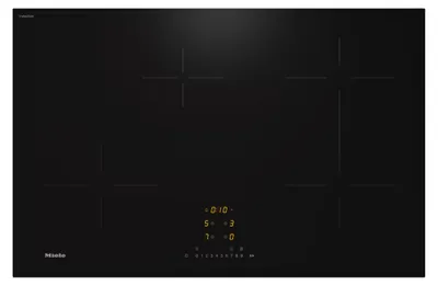 Produktbild von Miele KM 7373 FL, Schwarz, Arbeitsplatte, Zonen-Induktionskochfeld, Glaskeramik, 4 Zone(n), 4 Zone(n)