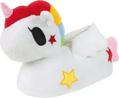 Produktbild von Tokidoki dámské 3D pantofle s jednorožcem NS4764 (38/39 EU) (Bílá)