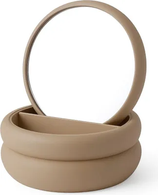 Obrázok produktu pre Šperkovnica so zrkadlom, 17,5 x 17,5 x 9 cm
